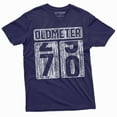 thumbnail image 1 of Men's 70th Birthday celebration anniversary T-shirt Funny Tee Odometer age Dad Grandpa gift Tee shirt (Small Navy Blue), 1 of 7