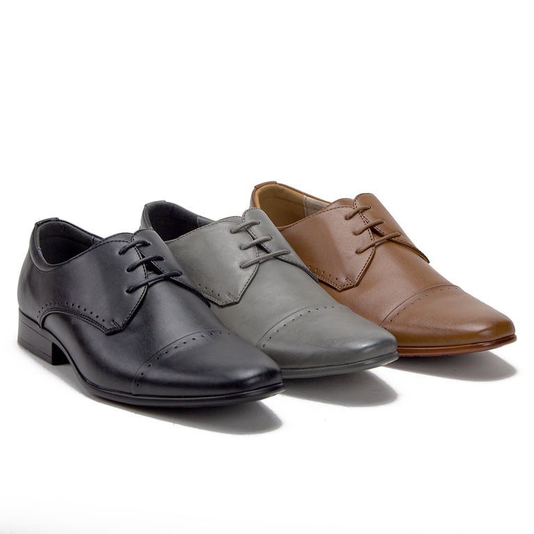 Rodi Taupe Leather Cap Toe Oxfords Lace Up Dress Shoes Men Sz 44EU/11M US http:// main image 4