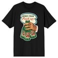 thumbnail image 1 of 7UP Here's your Fresh Up! Hand with 3 Bottle og Green Softdrinks Black Short Sleeve Adult T-Shirt-Medium, 1 of 4