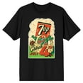 thumbnail image 1 of 7UP Logo Green Bottles in a Basket Celebrate 4th JULY Black Short Sleeve Adult T-Shirt-6XL, 1 of 4