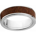 thumbnail image 1 of Men's 7mm Leopard Wood Exotic Wood Stainless Steel Band, 1 of 1
