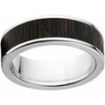 thumbnail image 1 of Men's 7mm Wenge Exotic Wood Stainless Steel Band, 1 of 1