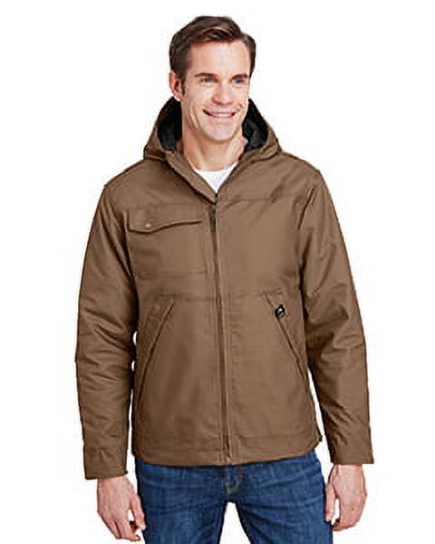 Men's 8.5oz, 60% Cotton/40% Polyester Storm Shield TM Hooded Canvas Yukon Jacket - FIELD KHAKI - 2XL - image 1 of 4