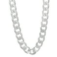 thumbnail image 1 of Men's 8.9mm Solid .925 Sterling Silver Flat Cuban Link Curb Chain Necklace, 26 inches, 1 of 7