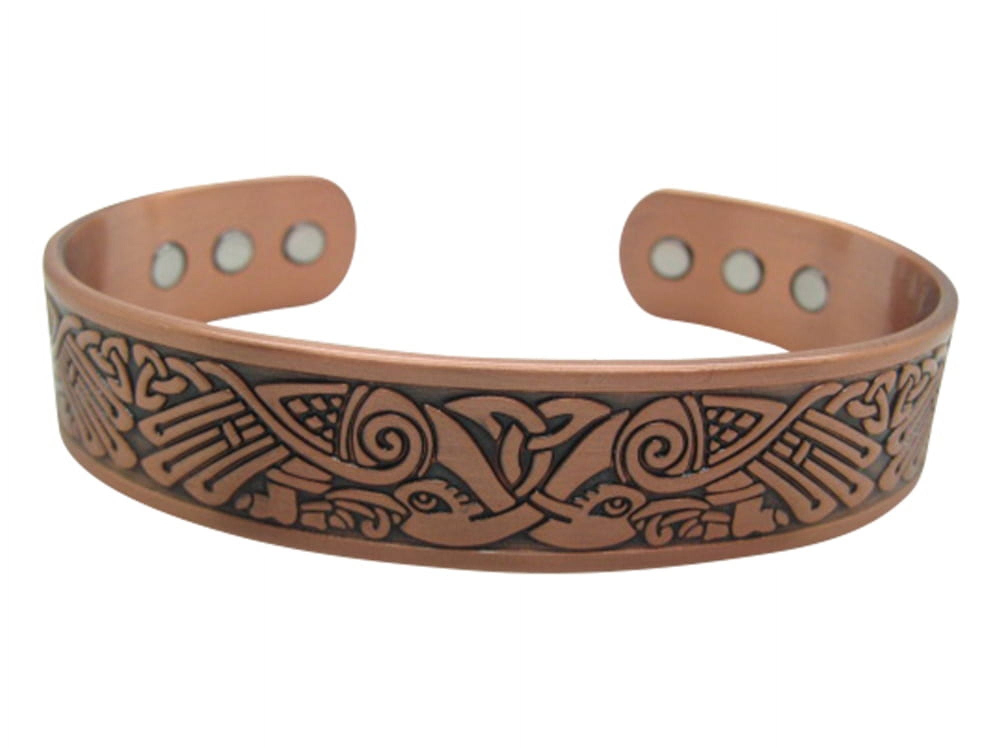 Men's 8 Inch Solid Copper Cuff Bracelet CBM351 5/8 Of An Inch