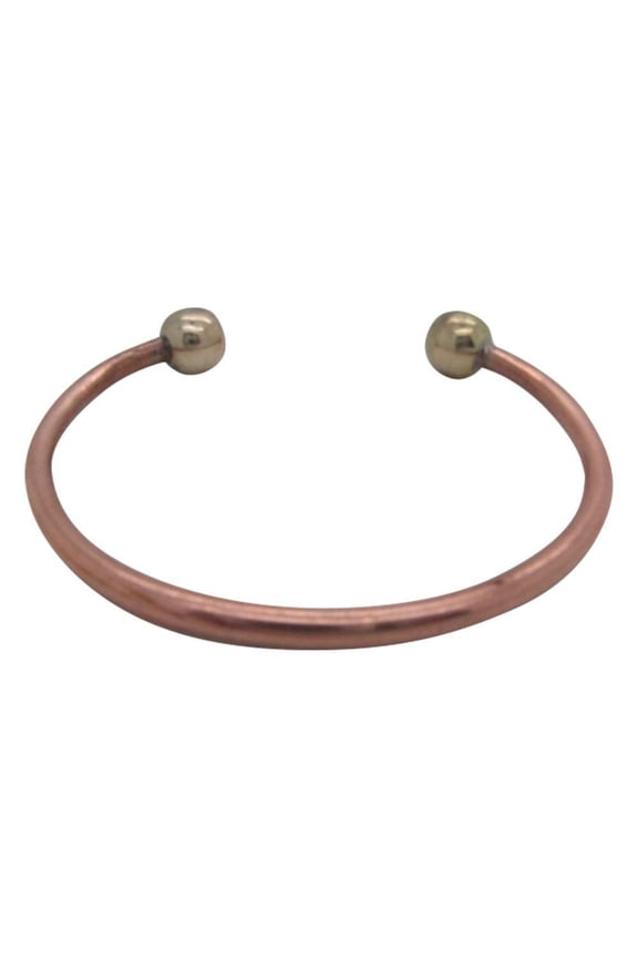 Men's 8 Inch Solid Copper and Brass Cuff Bracelet CBM457WS - 5/32 of an inch Wide.