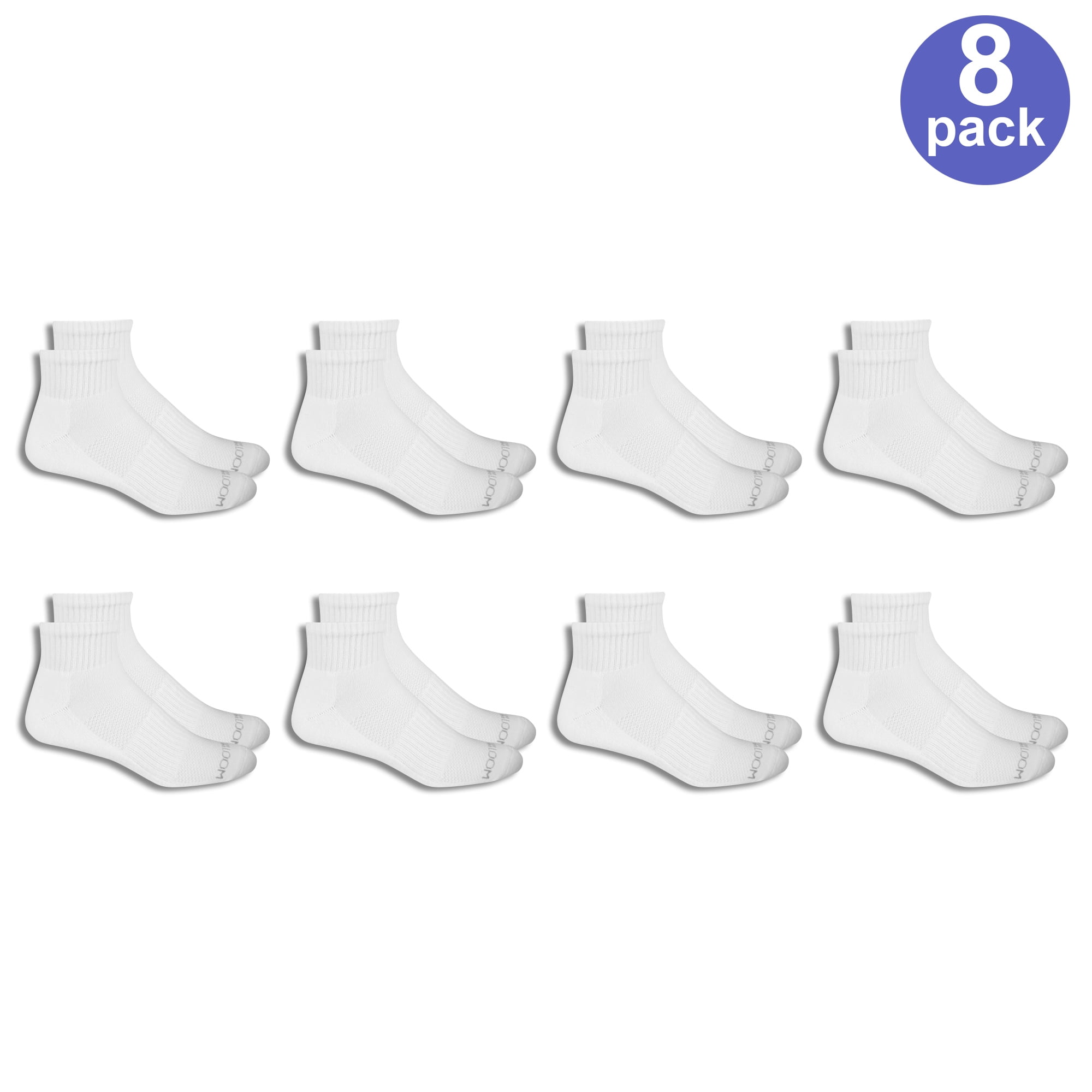 Men's 8 Pair Breathable Ankle Socks