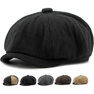 Black Newsboy Caps