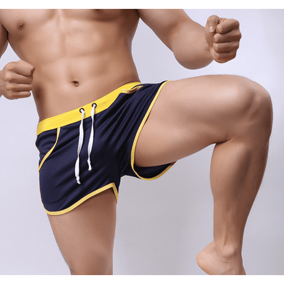 Men's 80s Retro Gym Fitness Shorts for Running, Workout, Bodybuilding & Casual Style