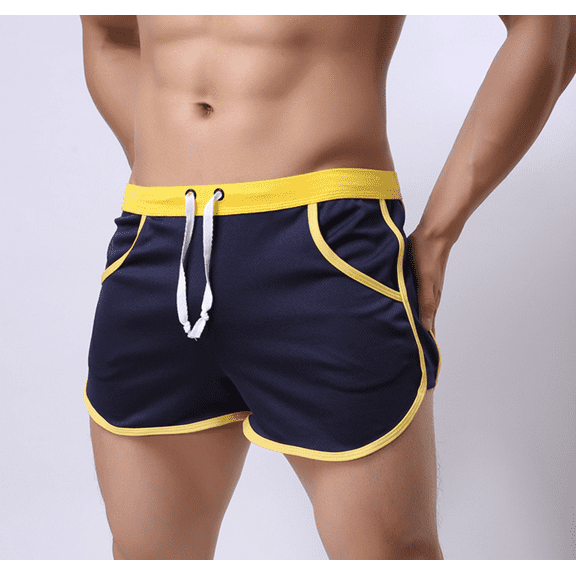 Men's 80s Retro Gym Fitness Shorts for Running, Workout, Bodybuilding & Casual Style