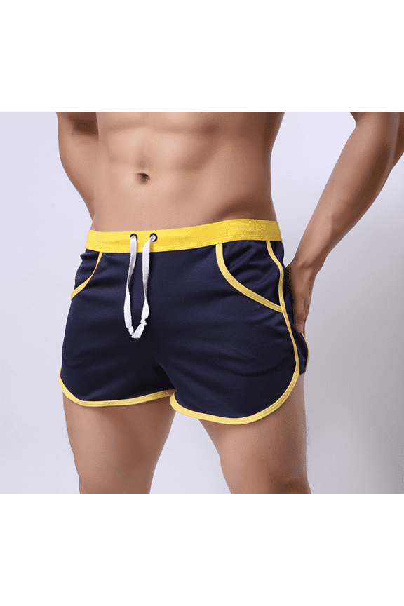 Men's 80s Retro Gym Fitness Shorts for Running, Workout, Bodybuilding & Casual Style