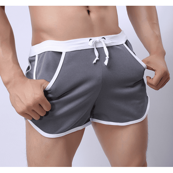 Men's 80s Retro Gym Fitness Shorts for Running, Workout, Bodybuilding & Casual Style