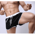 thumbnail image 1 of Men's 80s Retro Gym Fitness Shorts for Running, Workout, Bodybuilding & Casual Style, 1 of 26