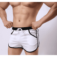 thumbnail image 1 of Men's 80s Retro Gym Fitness Shorts for Running, Workout, Bodybuilding & Casual Style, 1 of 25