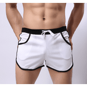 Men's 80s Retro Gym Fitness Shorts for Running, Workout, Bodybuilding & Casual Style