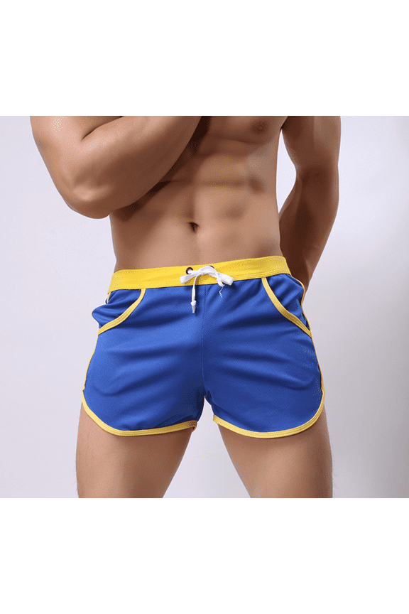 Men's 80s Retro Gym Fitness Shorts for Running, Workout, Bodybuilding & Casual Style