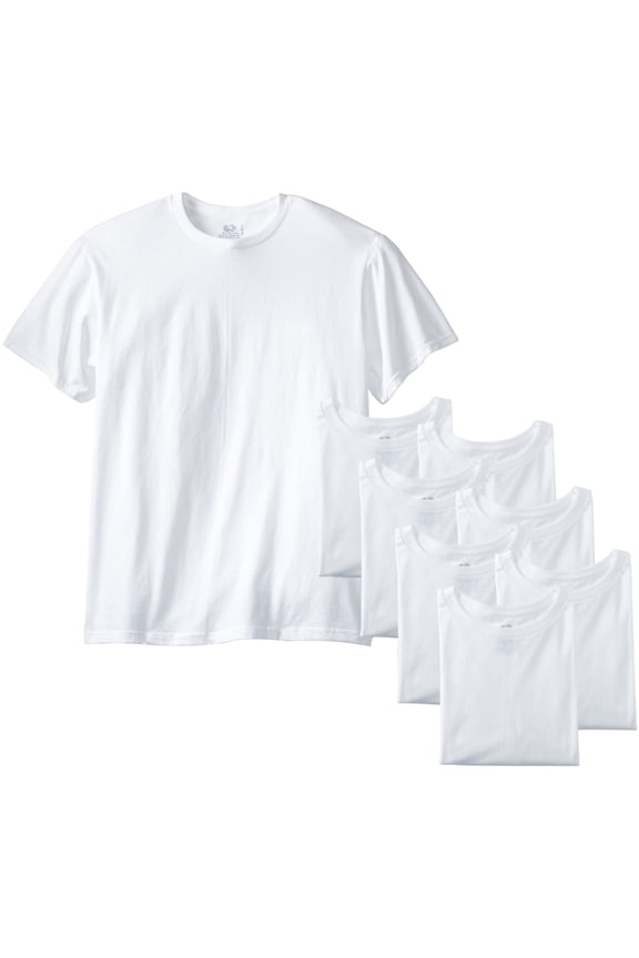 Men's 8pk White Crew
