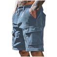 thumbnail image 1 of Men's 9 Inch Athletic Shorts Elastic Waist Stretch Gym Workout Running Basketball with Pockets Summer Beach Outdoor Active Shorts, 1 of 7