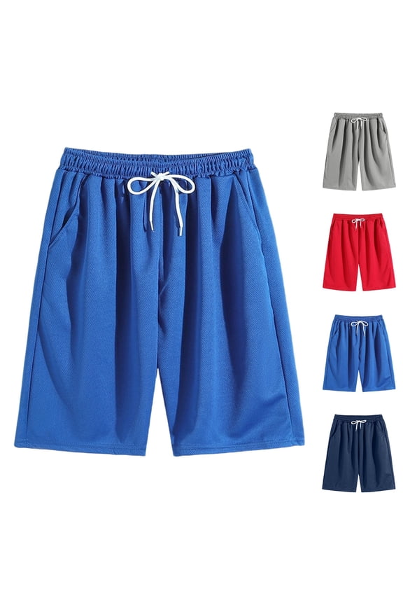 Men's 9" Inseam Athletic Basketball Shorts Breathable Textured Mesh Short Pants, Summer Quick Dry Performance Activewear Workout Shorts with Pockets for Training