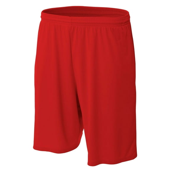 Men's 9" Inseam Pocketed Performance Short - SCARLET - M