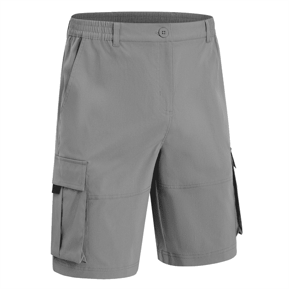 Men's Hiking Cargo Shorts Outdoor Travel Shorts for Men with Multi Pocket for Fishing Camping Casual Golf Dark Gray 34