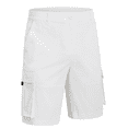 thumbnail image 1 of Men's Hiking Cargo Shorts Outdoor Travel Shorts for Men with Multi Pocket for Fishing Camping Casual Golf White 40, 1 of 7