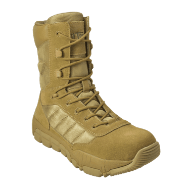 Men's 9" Suede Leather Side Zipper Composite Toe Tactical Boot, Coyote