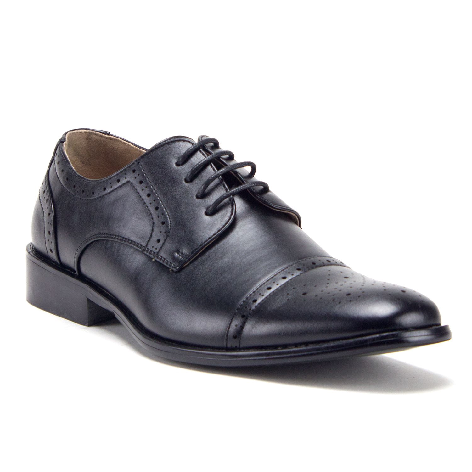 Men's 95733 Leather Lined Perforated Cap Toe Oxford Dress Shoes