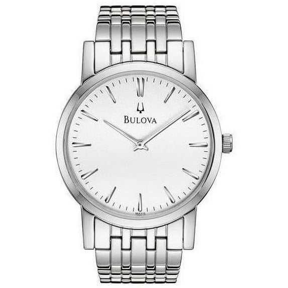 Men's 96A115 Silver Stainless-Steel Quartz Fashion Watch