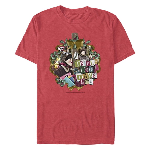 Men's A Christmas Story I Triple Dog Dare You Collage Graphic T-Shirt