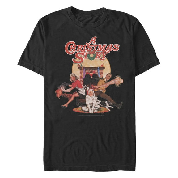 Men's A Christmas Story Retro Characters  Graphic T-Shirt