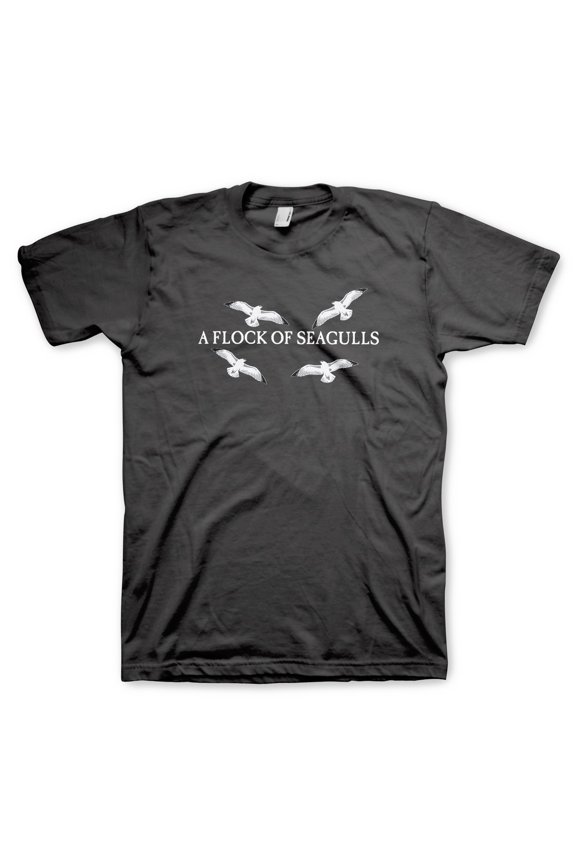 Men's A Flock Of Seagulls Seagulls T-shirt Medium Black