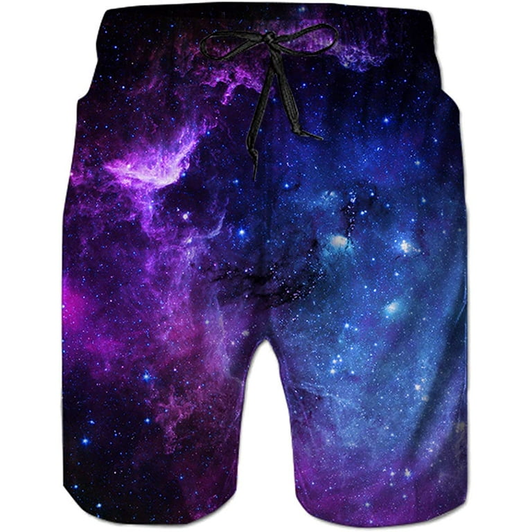 Men's A Galaxy Mens Swim Trunks 3D Print Boardshorts Quick Dry