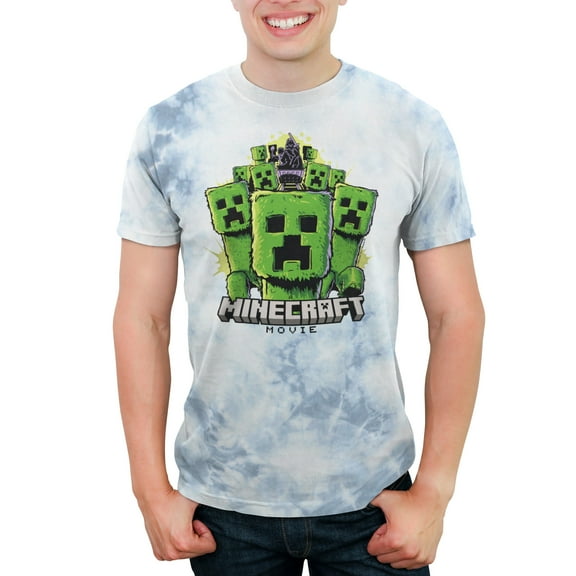 Men's A Minecraft Movie Creepers Team  Graphic T-Shirt