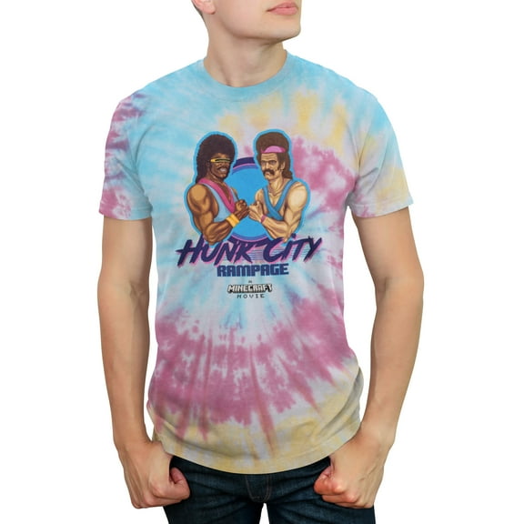 Men's A Minecraft Movie Hunk City  Graphic T-Shirt