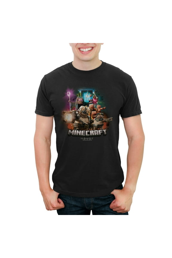 Men's A Minecraft Movie Piglins Army Graphic T-Shirt