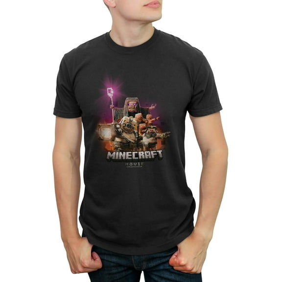 Men's A Minecraft Movie Piglins Attack  Graphic T-Shirt