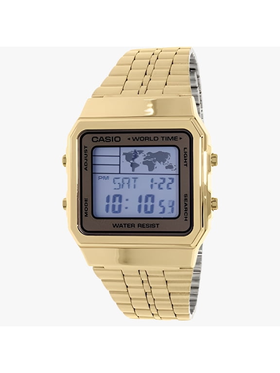Men's A500WGA-9 Gold Stainless-Steel Quartz Dress Watch