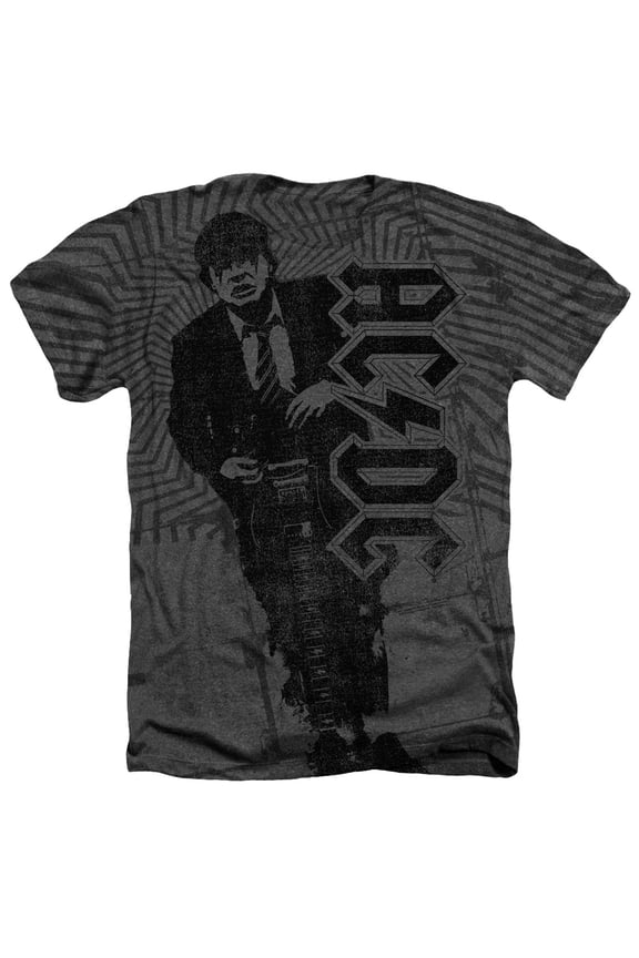 Men's AC/DC Angus T-shirt Large Charcoal