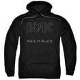 thumbnail image 1 of Men's AC/DC Back In Black Hooded Sweatshirt Large Black, 1 of 2