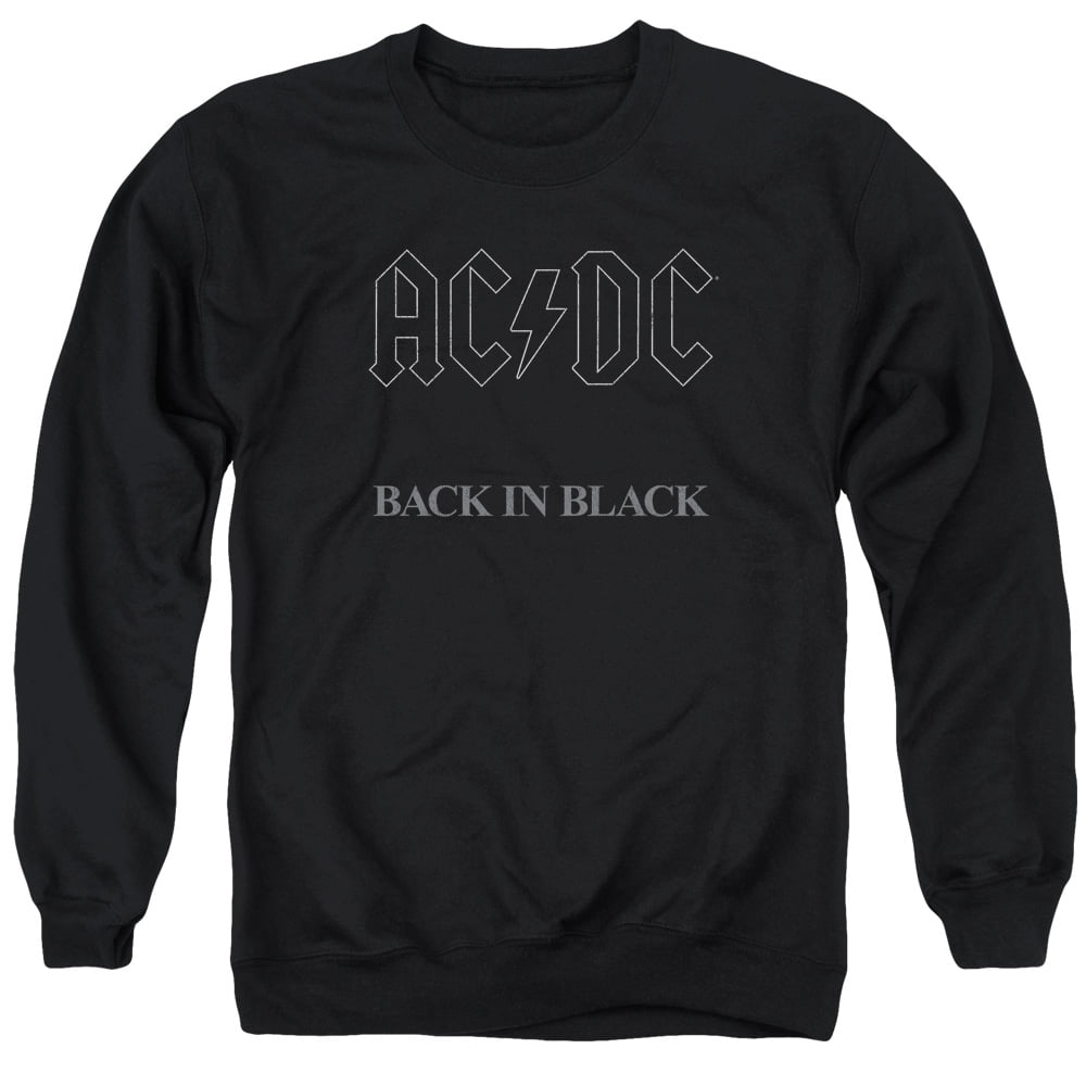 Ac dc back in black sweatshirt hot sale
