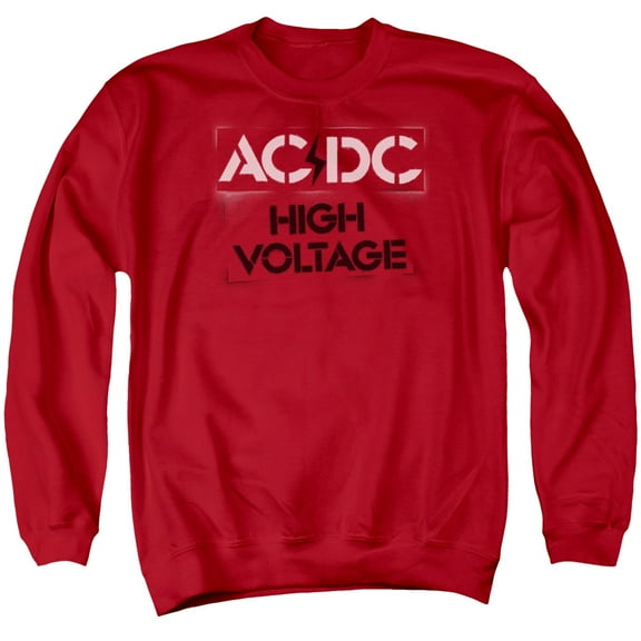 Men's AC/DC High Voltage Stencil Sweatshirt XX-Large Red