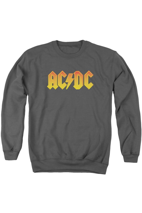 Men's AC/DC Logo Sweatshirt Small Grey