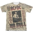 thumbnail image 1 of Men's AC/DC No Bull Sublimation T-shirt Small White, 1 of 2