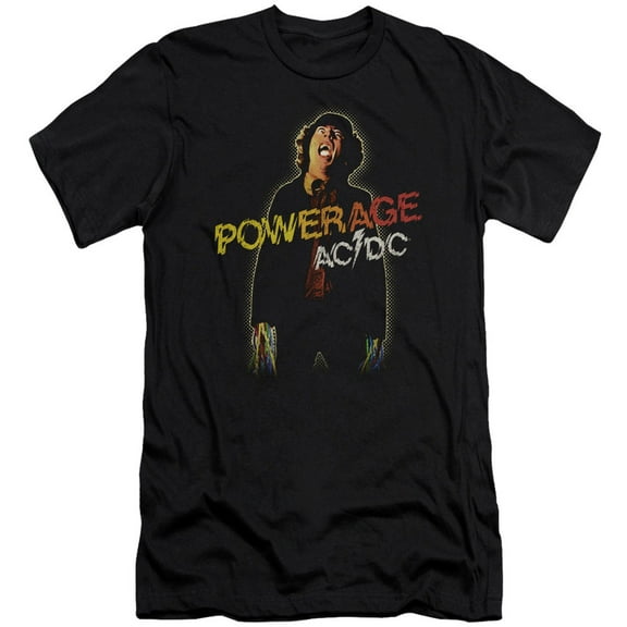 Men's AC/DC Powerage Slim Fit T-shirt Medium Black
