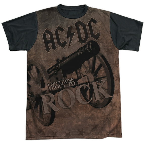 Men's AC/DC We Salute You Sublimation T-shirt Medium White