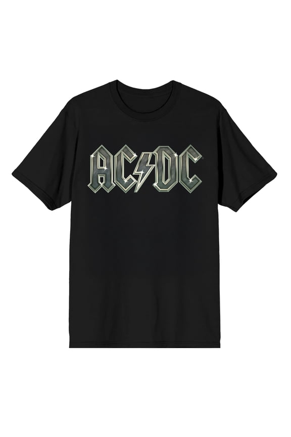 ACDC Polished Amp Logo Short Sleeve Adult T-Shirt-Medium