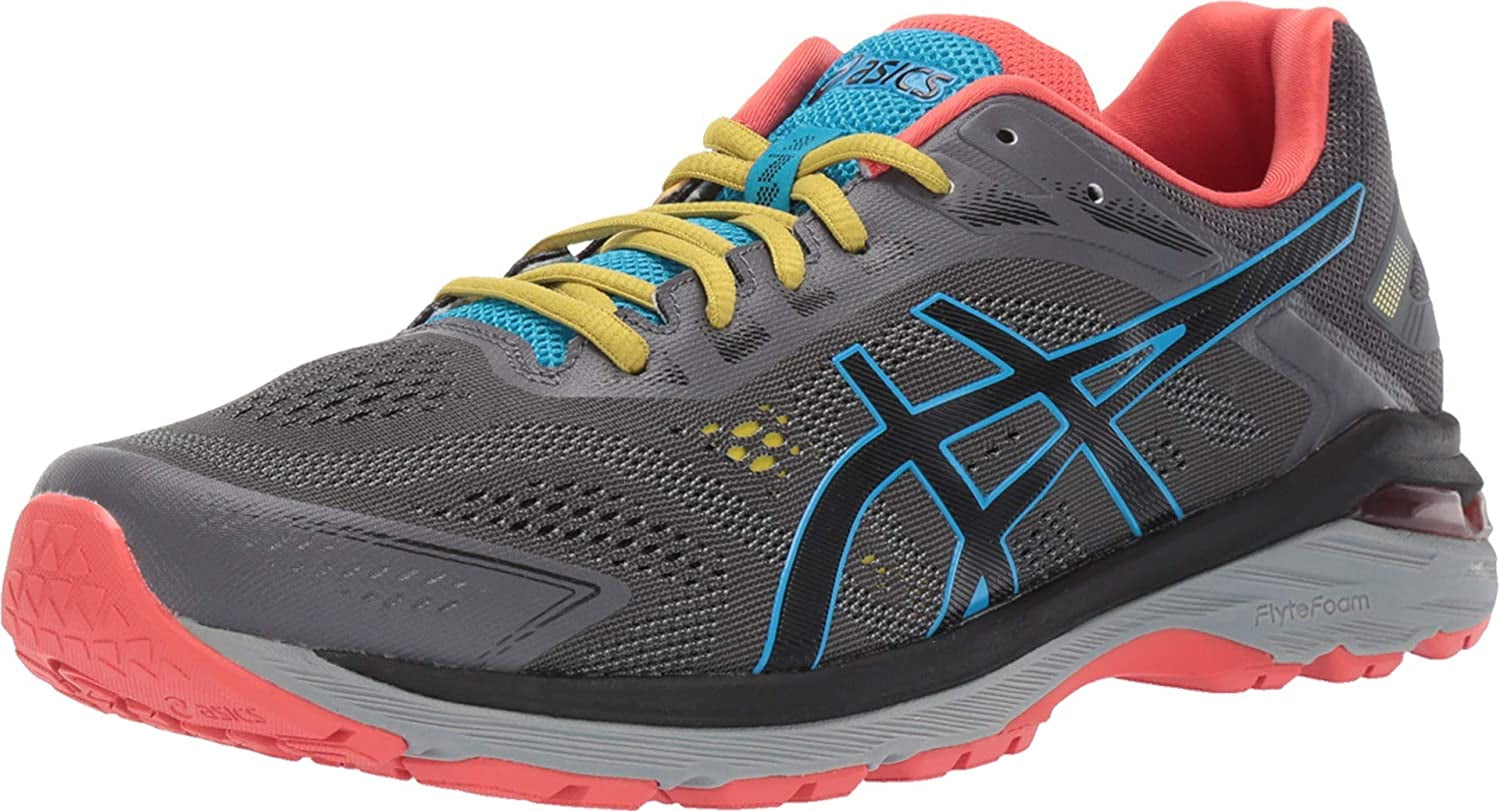 Men s ASICS GT 2000 7 Trail Running Shoe Dark Grey Black 9 D