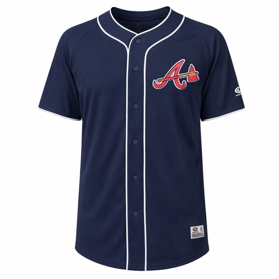 MLB Atlanta Braves Men's Primary Color Full Button Jersey