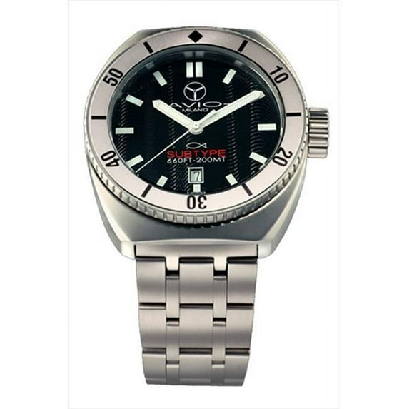 Men's AVI SUB AC SL Subtype Stainless Steel Luminous Date Watch